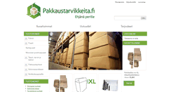 Desktop Screenshot of pakkaustarvikkeita.fi