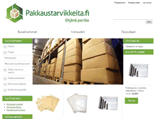 Tablet Screenshot of pakkaustarvikkeita.fi